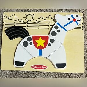 Melissa and Doug My First chunky puzzle horse 2+ white